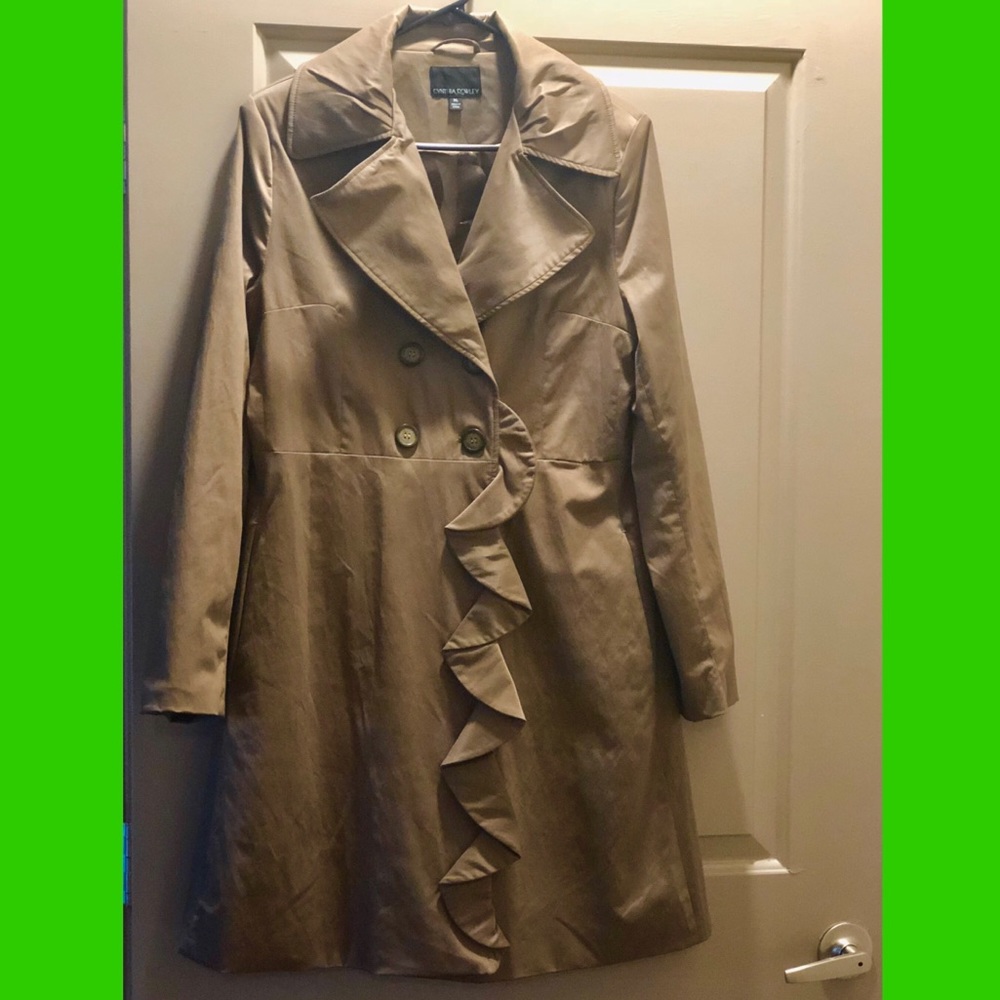 Ruffled Trench Coat